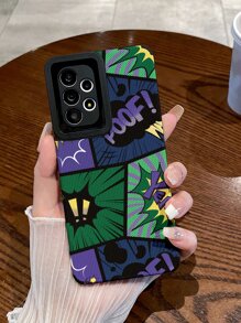 1入tpu皮革印花手機殼,適用於蘋果iphone11 12 13 14 15 15promax Iphonex Xr Xs Max三星系列a12 A13 A14 A24 A32 A33 A34 A50 A52 A53 A54 A71 A73 - 彩色 - 查看 4