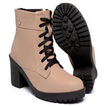 Women Fashion Boots - 米色 - 查看 3