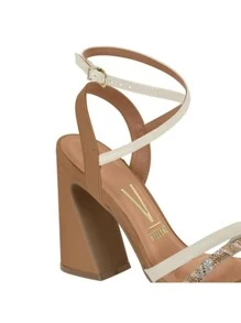 Women Heeled Sandals - Màu be - Xem 2