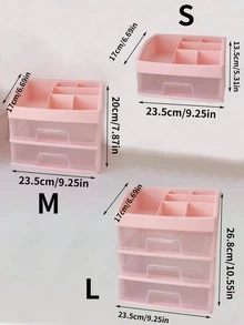 Desktop Makeup Organizer - Pink - View 6