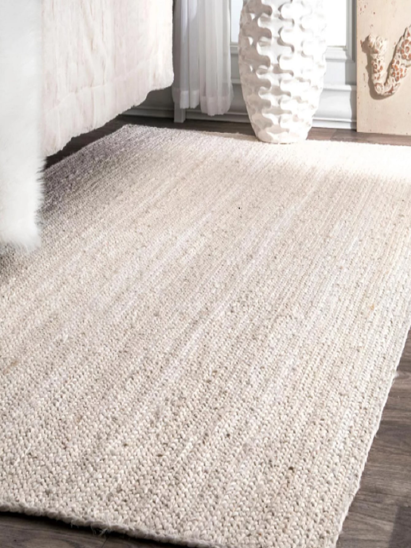 HandWoven Rigo Jute Area Rug (Round 4') SHEIN USA