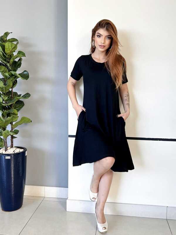 Vestido Básico Curto ## Verão ## Promoção