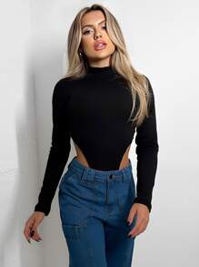 Women Bodysuits - 黑色 - 查看 1