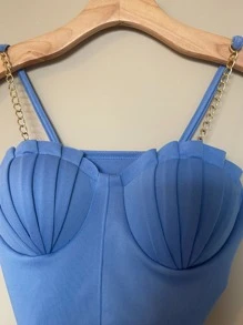 Women Tank Tops & Camis - 淺藍色 - 查看 3