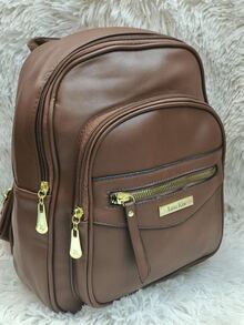 Women Fashion Backpacks - Rỉ Nâu - Xem 2