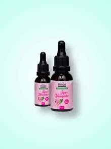 Óleo de Rosa Mosqueta 100% Puro Natural Clareador Hidratante Amenizador de Estrias e Olheiras 30mL Skin Care - Multicolorido - Visão 1