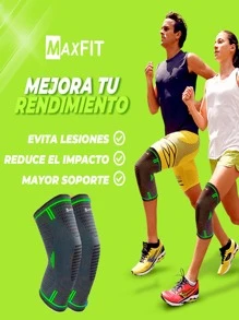 MAXFIT SPORTS Par de Rodilleras de compresión MAXFIT / Modelo HX904 - Verde - Ver 2
