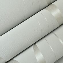 Fashionable And Simple Silver Grey 3d Wave Pattern Foaming Non-Woven Wallpaper, Waterproof And Customizable Length, Suitable For Living Room, Bedroom, And Full-Wall Decoration Gifts Birthday Graduation - Grey - View 5