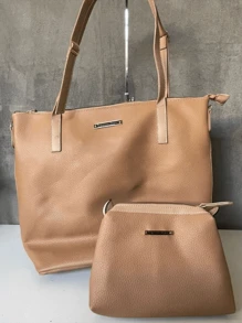 Women Tote Bags - 米色 - 查看 2