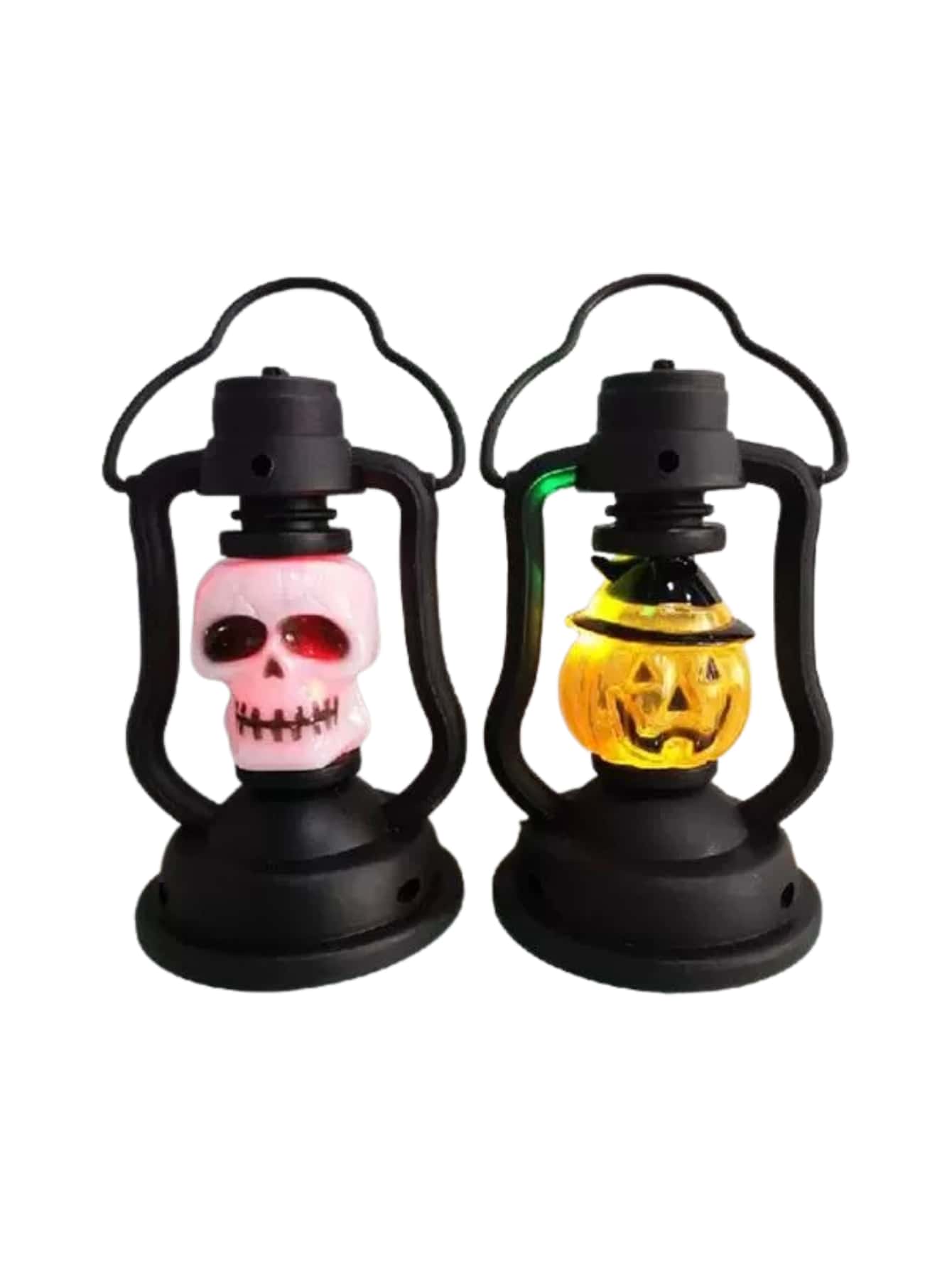 Kit 2 Mini Lamparinas LED Assustadoras Halloween Decoração E Festas - ENVIO SORTIDO DE MODELOS