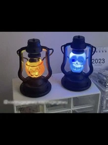 Kit 2 Mini Lamparinas LED Assustadoras Halloween Decoração E Festas - ENVIO SORTIDO DE MODELOS
