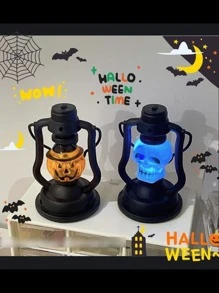 Kit 2 Mini Lamparinas LED Assustadoras Halloween Decoração E Festas - ENVIO SORTIDO DE MODELOS