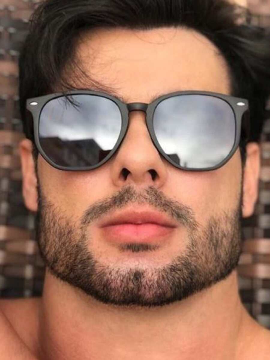 ILOOK Kính thời trang nam mùa hè thường ngày - màu đen - Xem 1