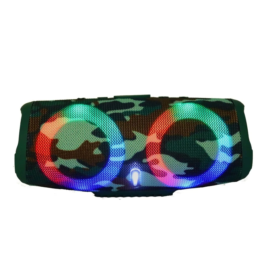 Bocina Charge + 5 Luz Rgb Waterprof Bluetooth - Verde - Ver 1