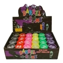 Moco De Gorila Barrel Slime 3 Pzas Chicas - Blanco y Negro - Ver 3