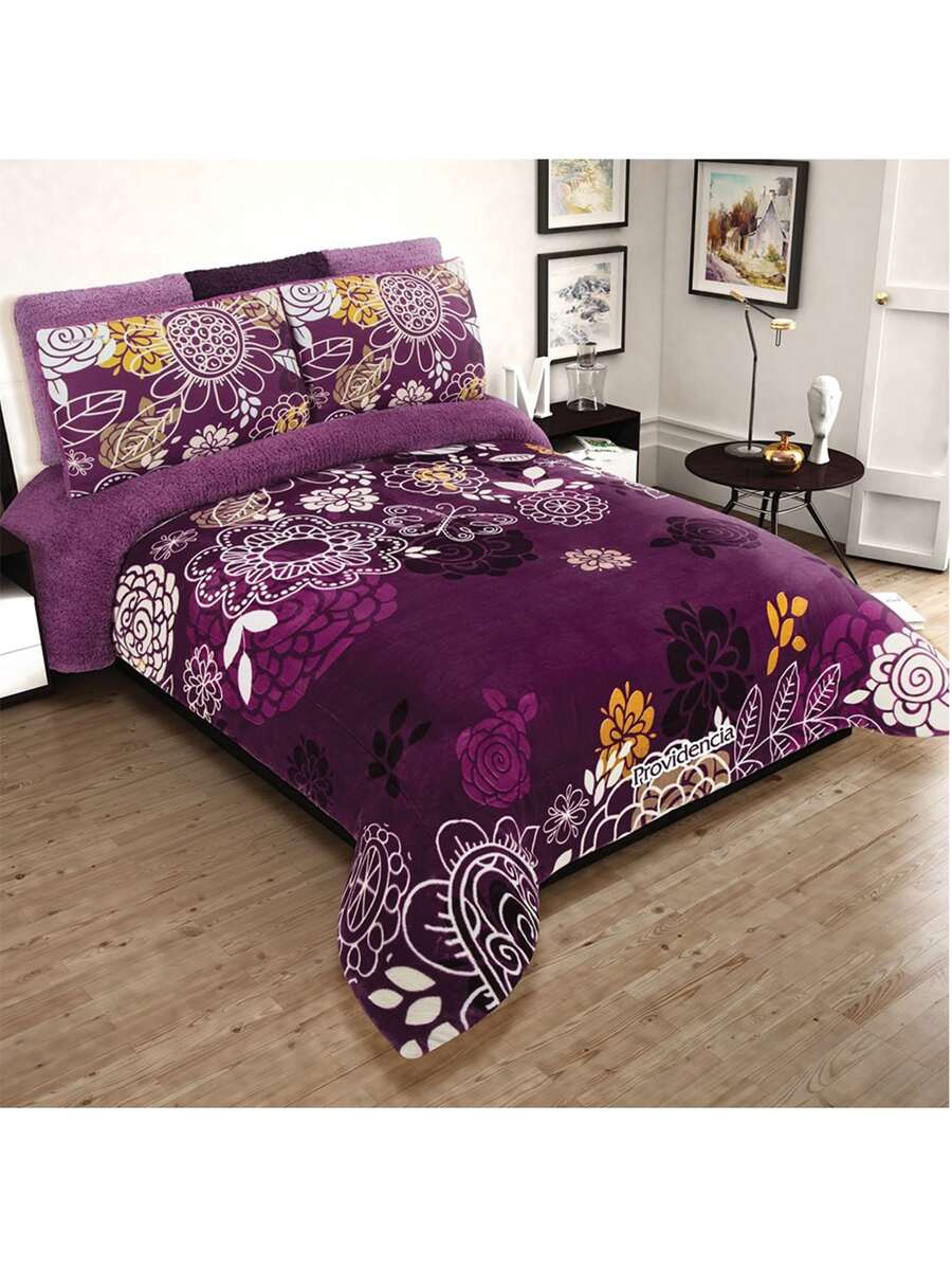 Cobertor de Borrega Zoe - Morado - Ver 1