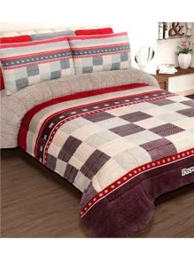 Cobertor de Borrega Jackie - Beis - Ver 1