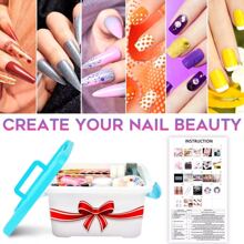 Kit De Uñas Acrílico Polvo Acrílico Y Monómero Líquido Con T - Multicolor - Ver 2