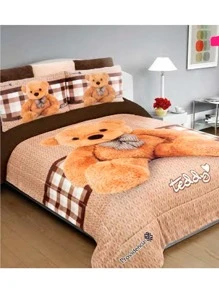 Teddy Shearling Coverlet - 咖啡棕 - 查看 1