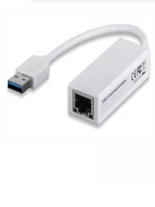 Adaptador Usb Ethernet Red Lan Ethernet Rj45 A Usb 2.0 - Blanco - Ver 2