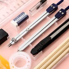 Professional Mechanical Drawing Tools Set With Architectural & Civil Engineering Drafting Instruments, University Compass & Ruler Kit,Rulers - Clear - View 3