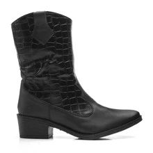 Women Fashion Boots - 黑色 - 查看 3
