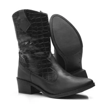 Women Fashion Boots - 黑色 - 查看 2