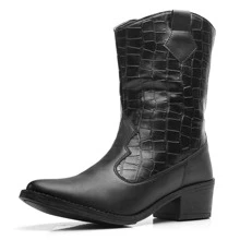 Women Fashion Boots - 黑色 - 查看 4