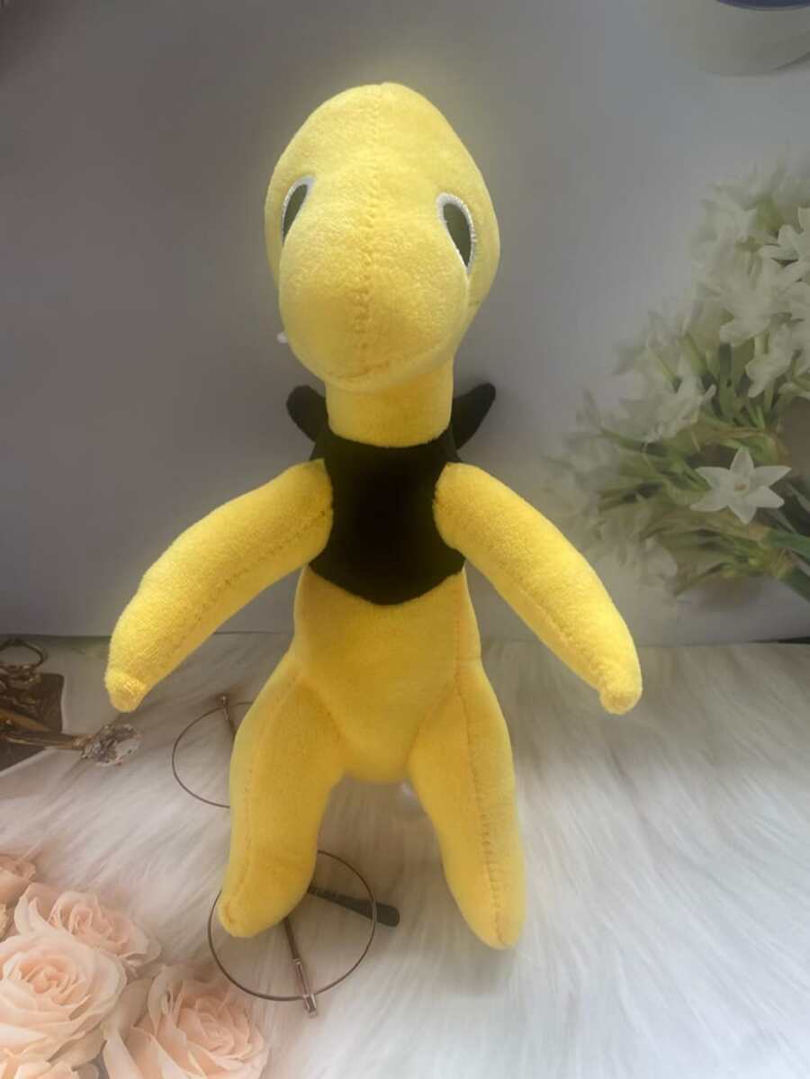 可愛螺旋槳恐龍毛絨玩具玩偶 - 彩色 - 查看 1