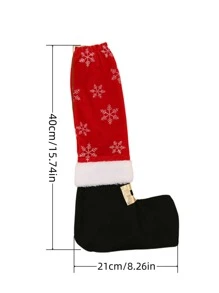 1pc Christmas Home Decoration Table Chair Leg Cover Birthday Christmas Decorations Room Decor - Multicolor - View 6
