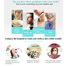 Plaque Remover for Teeth, Ultrasonic Scaler Tooth Cleaner Dental Tools for Calculus, Tarter, and Stain Remover - Green - View 8