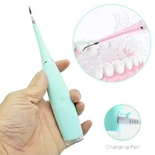 Plaque Remover for Teeth, Ultrasonic Scaler Tooth Cleaner Dental Tools for Calculus, Tarter, and Stain Remover - Green - View 2