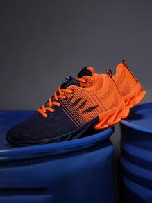 Zapatos deportivos transpirables de malla para hombres, zapatillas deportivas casuales antideslizantes
