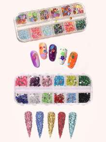 UV LED Light For Gel NailsNail Lamp Set, 45pcs Plastic Multicolor Nail Kit For Nail Salon,UV LED Light For Gel Nails, Nail Art Decorations Manicure Tools DIY Salon Home Gifts - Multicolor - View 8