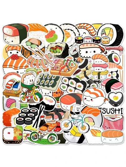 50張壽司塗鴉貼紙