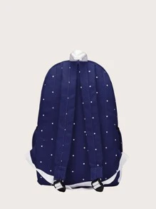 3入組孩子們波卡圓點有圖案混合性包 - 藍色 - 查看 3