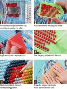 Diamante painting Kit , DIY completo trapano arte del diamante scimmia bagno mosaico mestiere casa Decorazione murale creativo