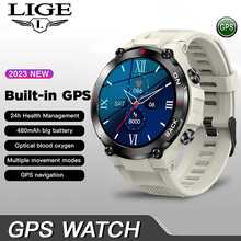 Reloj inteligente monitoreo de frecuencia cardíaca seguimiento del sueño - Gris - Ver 1