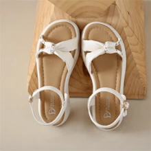 Sandalias de mujeres coreano estilo casual , cómodo con versátil para verano - Beis - Ver 1