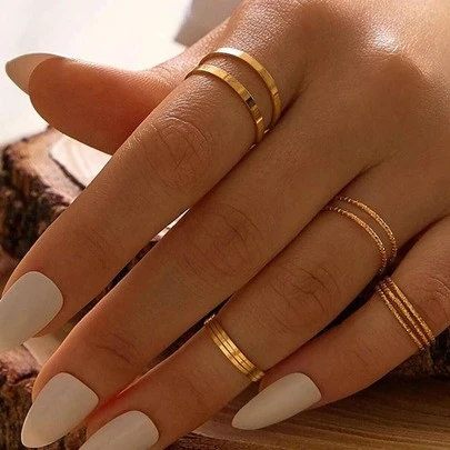 10pcs/set Creative Alloy Rings