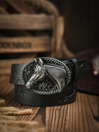 1入組時尚女性西方風格PU皮腰帶帶打孔機