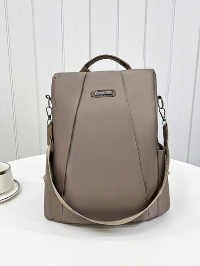 防水、轻便、防盗中号经典背包黑色简约可调节肩带书包适合毕业生、少女、大一、大二、大三和大四学生、大学和高中，非常适合户外、旅行和返校拉链、多功能、存储、便携式学校用品、学校背包大学、工作、高中、返校、旅行、户外适合少女、适合在校学生、适合女士、适合女性复古、可爱、时尚、简约、时尚皮革背包