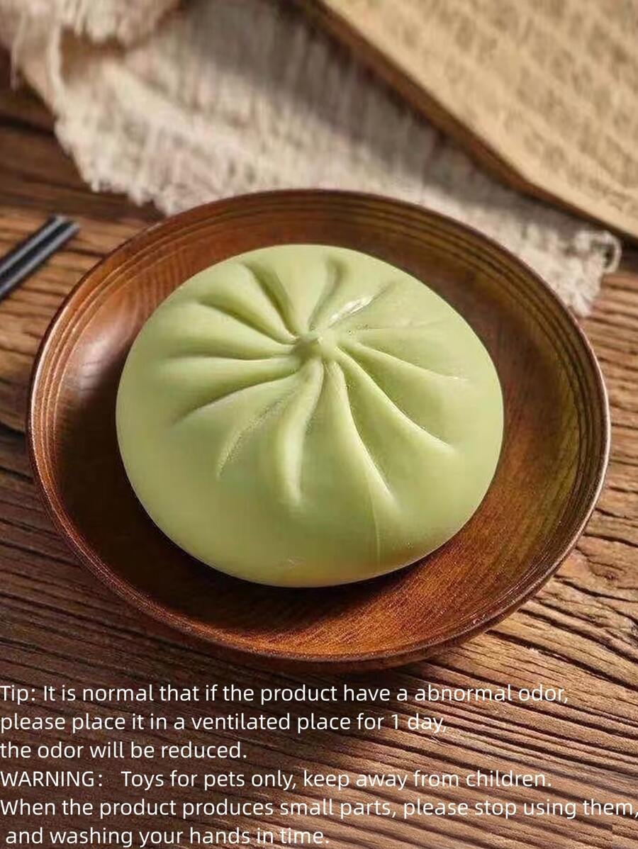 1入組小圓麵包設計貓玩具適用於貓適用於玩 - 綠色 - 查看 1