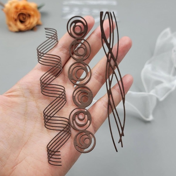 3pcs/Set Hair Cutting Dies For Scrapbook, DIY Handmade Craft Album Stencil