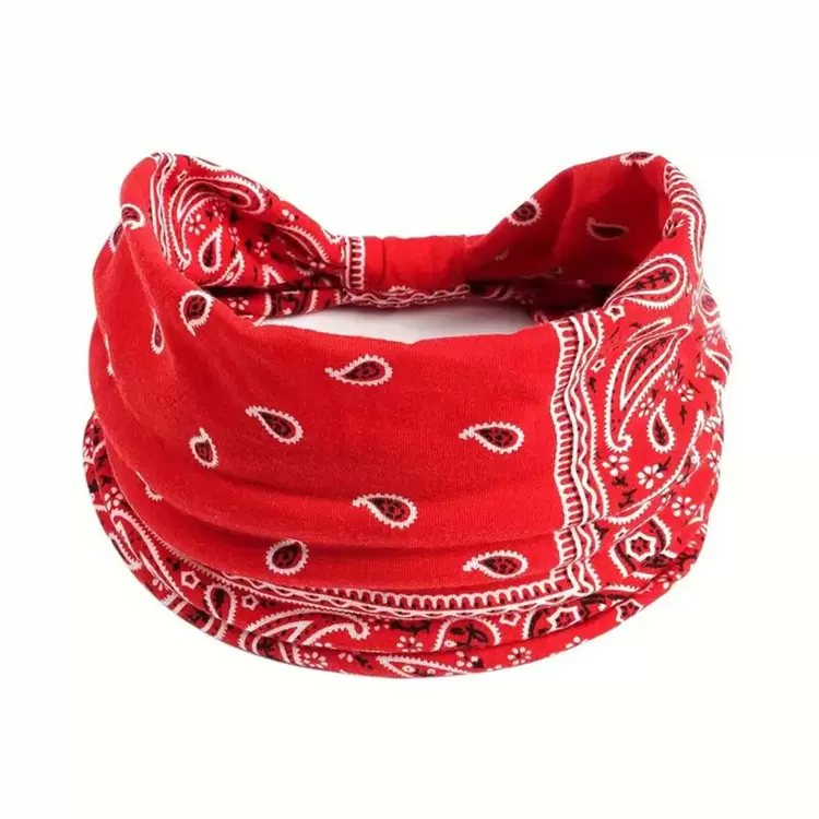 יחידה 1 בוהו סרטים לשיער לנשים אופנה סטרץ' רחב רצועות שיער קשר טורבן ראש יוגה רִיצָה סרט זיעה אלסטי רצועות מצח מסוגנן מעטפת סרטים לשיער אקססוריס לשיער ל נערות - אדום - ראה 1