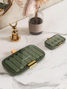 1入組周度藥盒旅行藥收納藥盒7平板收納容器平板分配器塑膠獨立的格子 - 粉色 - 查看 5