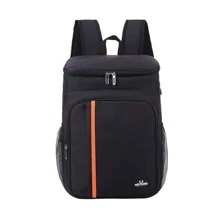 Large Capacity 20L Waterproof Insulated Backpack With Ice Pack, Cooler Bag, Freshness Keeping For Picnic School Backpack Back To School Laptop Backpack - Black - View 4