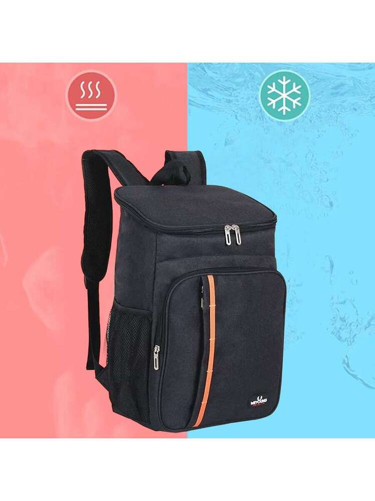 Zaino Pranzo Termico Per Laptop | 43x30,5x22 Cm, Scomparto Termico Staccabile, Impermeabile, Per Ufficio, Scuola, Campeggio, Picnic
