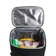 Large Capacity 20L Waterproof Insulated Backpack With Ice Pack, Cooler Bag, Freshness Keeping For Picnic School Backpack Back To School Laptop Backpack - Black - View 6