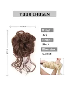 SHDanrtsey 长胡须发带，合成波浪发型发髻，长胡须，凌乱发带，发带